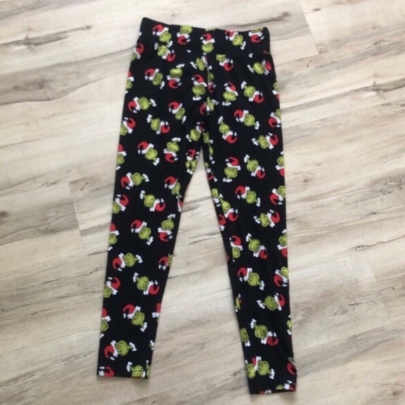 Women's Grinch Print Pajama Pants - Black - Picture 1 of 5